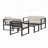 4 Pc Chat Set With Cushion