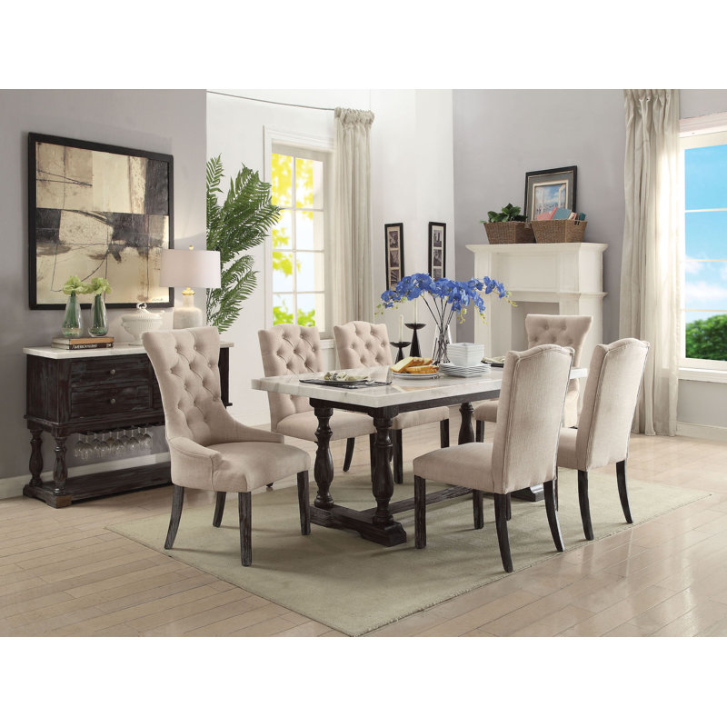 Ensemble repas pour 6 personnes Aiysha, H 31 po x L 72 po x l 38 po