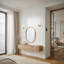 Solid Wood Oval Mirror