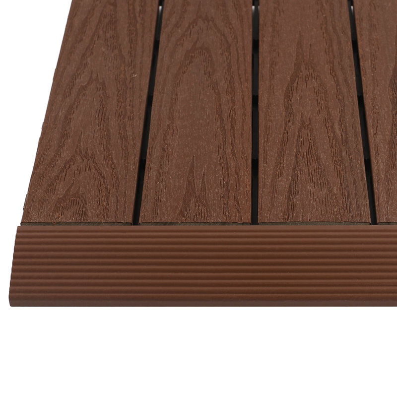 2" x 12" Quick Deck Composite Deck Tile Straight fascia in California Redwood, California Redwood