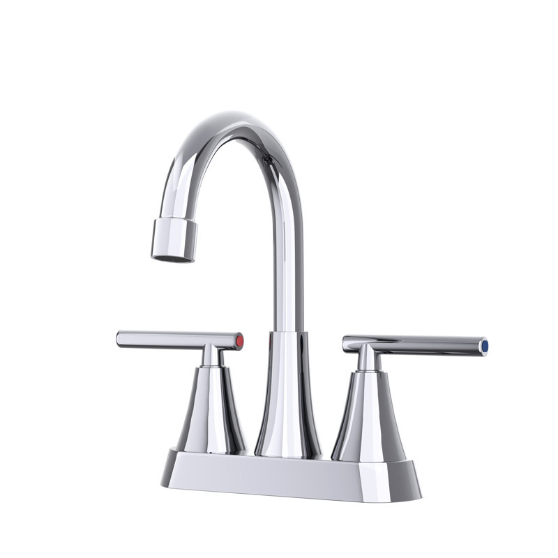 7.97" Bathroom Sink Faucet, , 2, Approved, Ss304 & Zinc Alloy, Abs User- Handles, Pull-Out Feature, Fine Ceramic Cartridge, 1.2 Gpm Max Flow, 360 Swivel Spout, Deck Mount, Plate Included, Stain