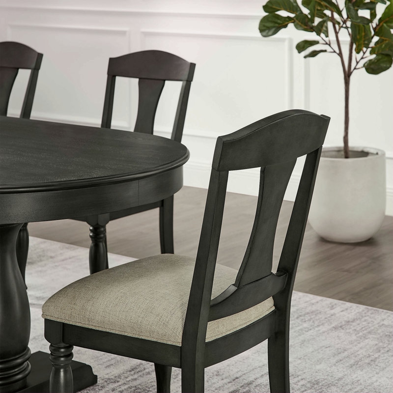 Ensemble de 2 chaises de salle à manger rembourrées à cadre en bois avec chaises rétro de style Mid-Century pour le salon et le restaurant