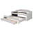 Twin Size Upholstered Daybed With Trundle And Three Drawers-1651852495