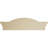 24"W x 7"H x 3"P Segment Arch W/ Flankers Sunburst Signature Urethane Pediment, Primed Tan-102752213