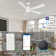 60" 5 - Blade LED Smart Ceiling Fan with Light Kit