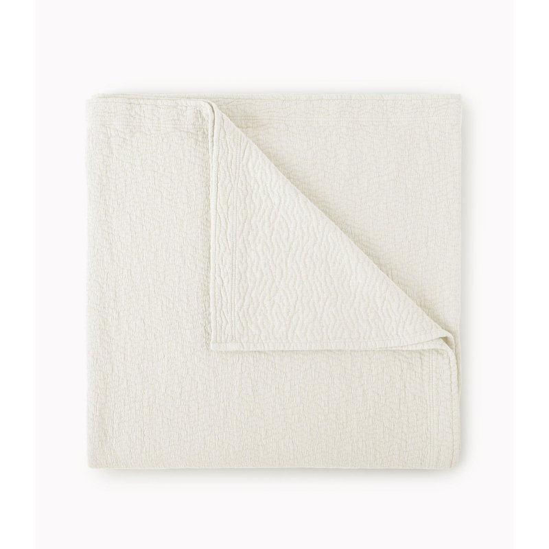 Mia 100% Cotton Coverlet, Full/Queen Coverlet, Pearl