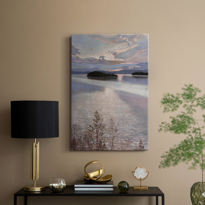 Paysage rétro CLxxxi - Cavas enveloppés de galerie, H 48 po x l 32 po