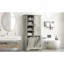 Armoire de rangement pour salle de bain avec portes et tiroirs, panier à linge inclinable, plusieurs espaces de rangement, style autoportant, tablette ouverte, tablette réglable-1333791990