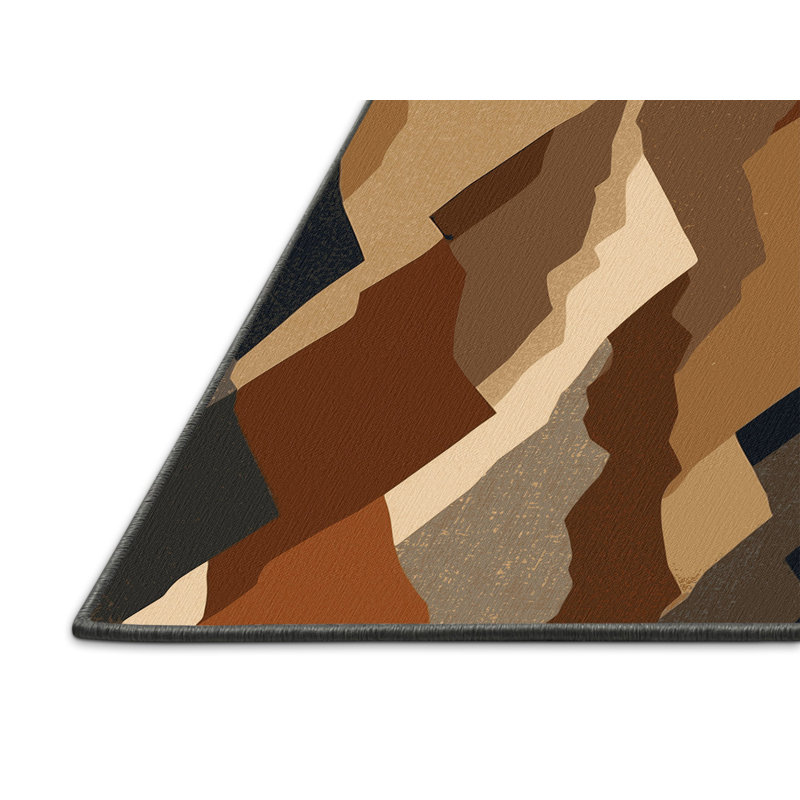 Ember Tracks Rug, Square 5'
