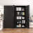 Metal Tall Storage Cabinet With Doors And Adjustable Shelves,72" Lockable Garage Storage Cabinet With Lock For Home Office,garage,school-1367655560-1367655553