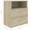 Govanny 50cm W Manufactured Wood Bedside Table-987237590