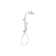 Hydrorail-R Occasion Arch Shower Column Kit With Rainhead And Handshower 1.75 Gpm
