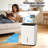 Electactic 60 Pint High-Efficiency Dehumidifier - 4500 Sq Ft, Quiet Operation, Auto Shut-Off-131130724
