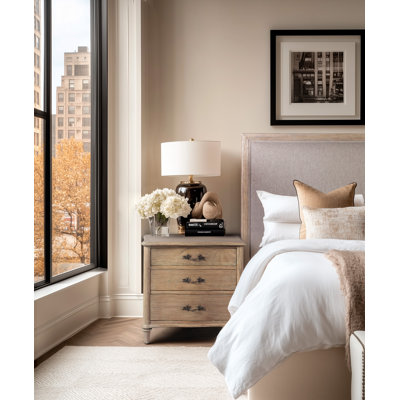Artisans 165.1cm W Solid Wood Bedside Table