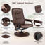 Fauteuil inclinable ergonomique 31,5 po en similicuir-2110115459-2110115460