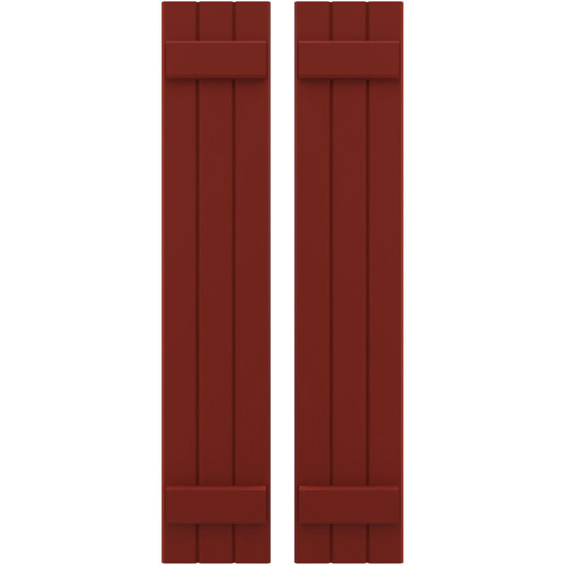 Volets de planche-n-lattes (par paire) Americraft (2 lattes), Poivre rouge, 10 1/2", 31"