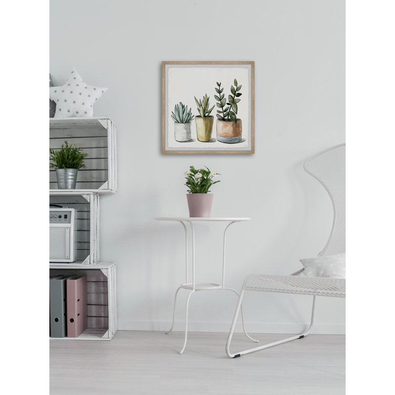 «Green Ornament Plants», reproduction encadrée, H 12 po x l 12 po x P 2 po