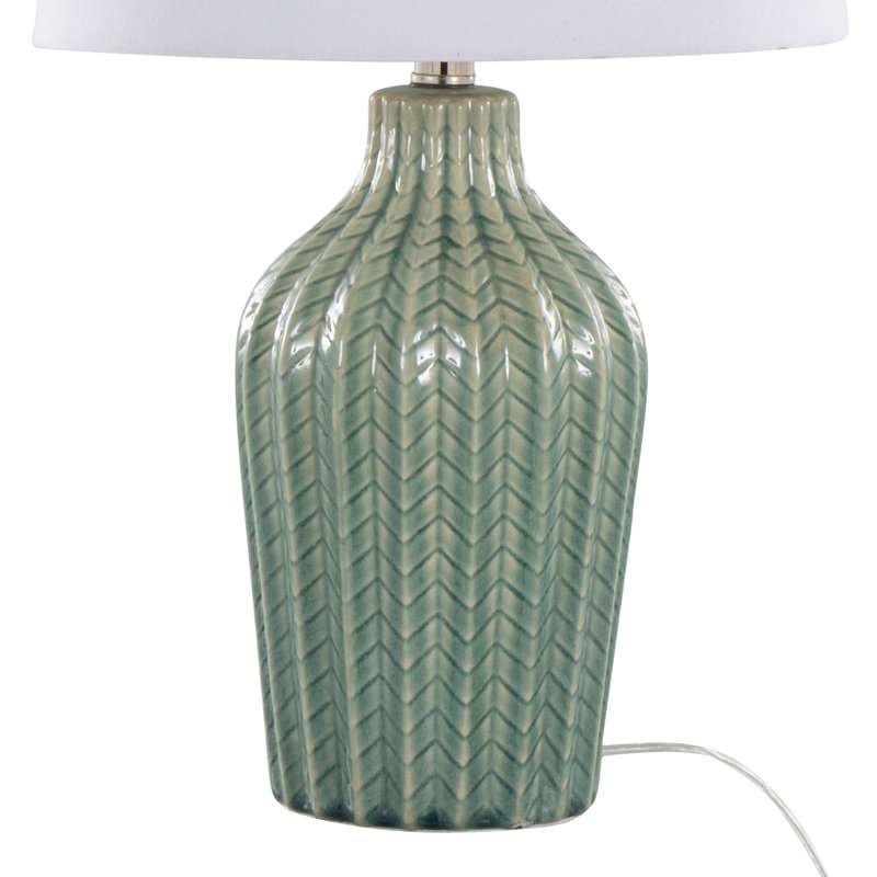 Lampe de table contemporaine en céramique, Sauge