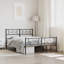 Cadre de lit en métal 12 po avec tête de lit sans matelas-1461949987-1461949979