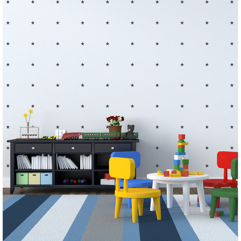 Décalcomanie murale mini étoiles, Noir