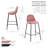 Lazio Velvet Bar Stool with Iron Legs-1374363111-1468054091