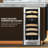 Whynter 15'' width 28 Bottle Dual Zone Built-In Wine Refrigerator