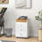 Drawer Home Office Storage Cabinet, Office Drawer On Wheels With Removable Tray, Under Desk Printer Stand With Storage,