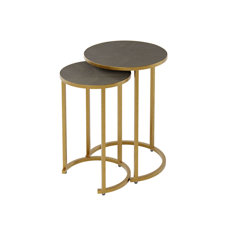 Heredia Frame Nesting Tables, Grey