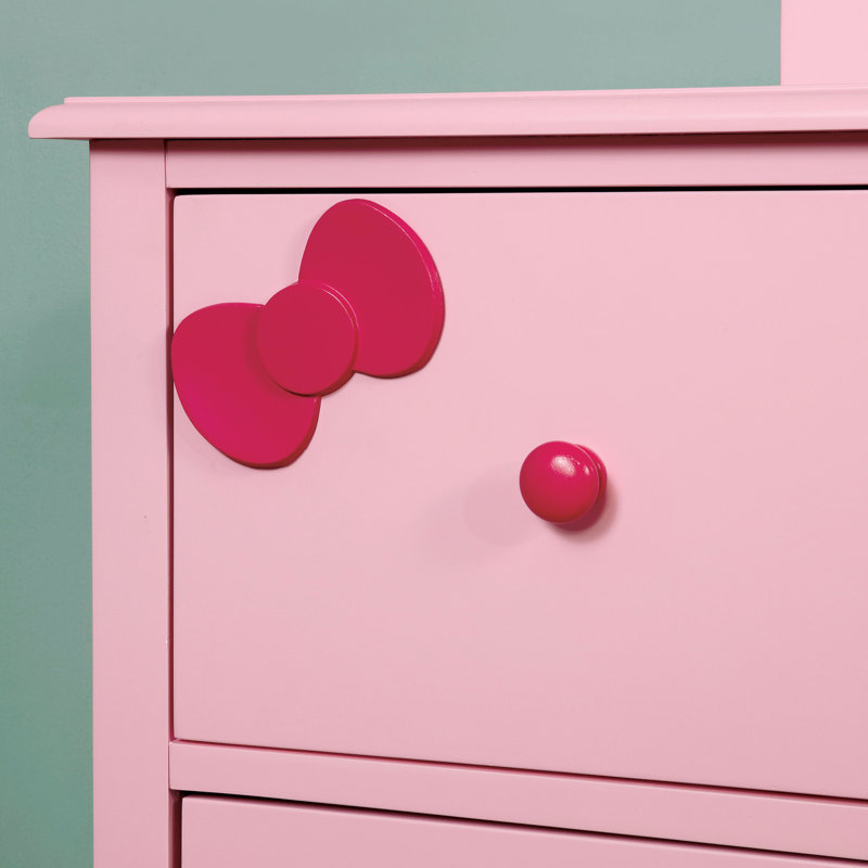 Commode 7 tiroirs Eiler, Rose