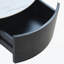 Table basse ronde moderne mobile avec roulettes