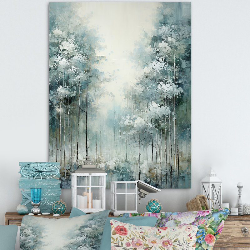 Pine Tree Enchanted Forest I - Tree Pine Wall Art, 32" H x 24" W x 1" D, Wrapped Canvas