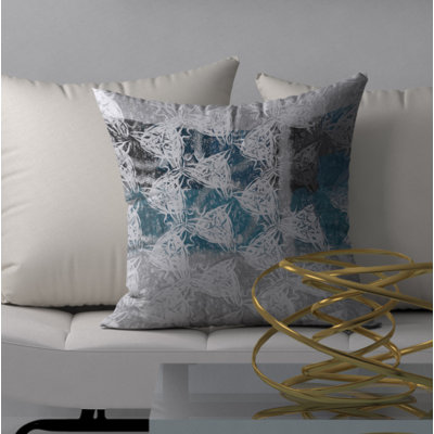Geometric Reversible Throw Pillow
