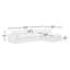 Canapé modulaire à méridienne rembourré 2 pièces Asher-1825326413-1824383418
