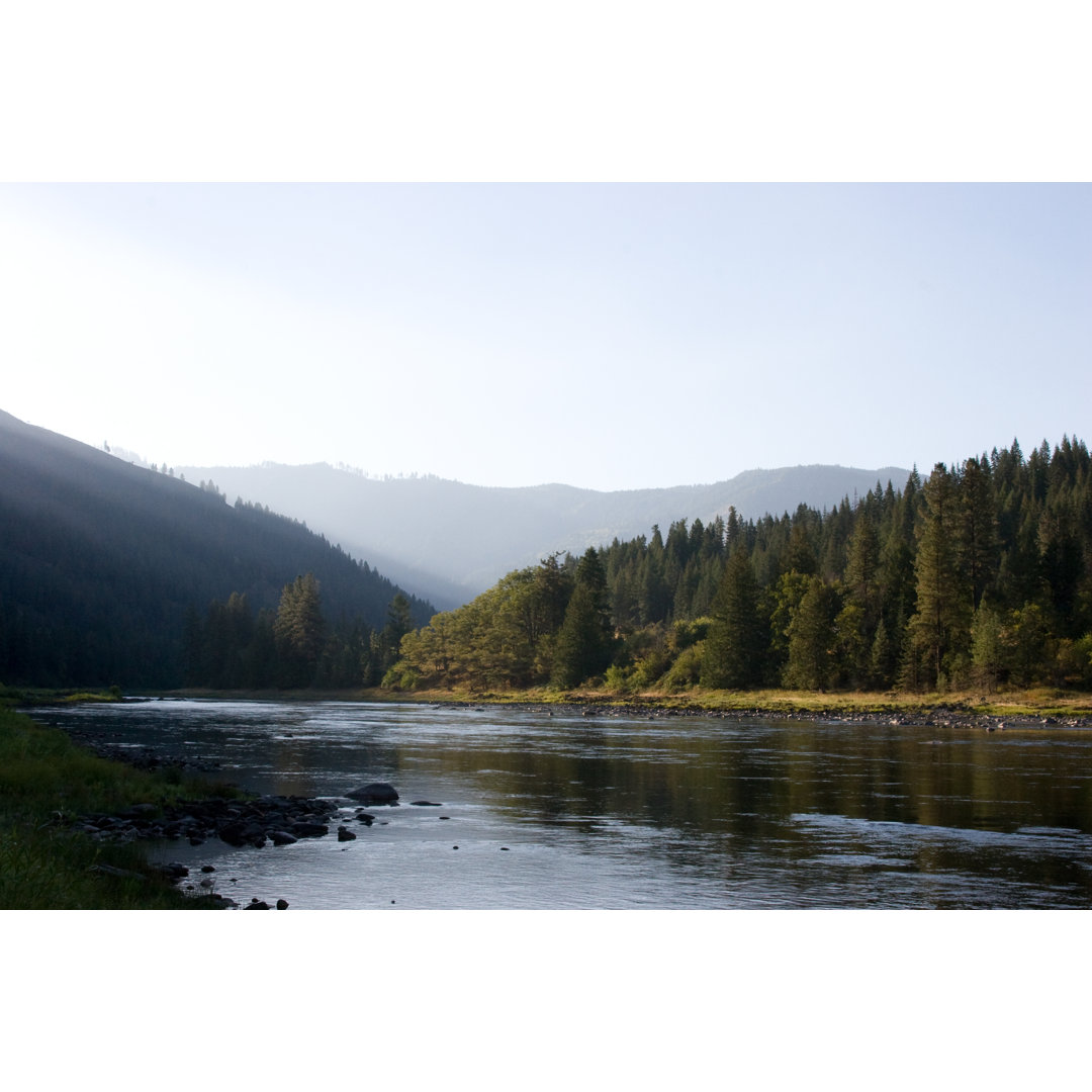 Morning On The Clearwater River von Cauldnz - Leinwandbild