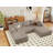 27.55'' Inch Oversized Ottoman For Couch, Corduroy Upholstered Footrest With Compressed Memory Foam, Modular Sectional Cloud Pouf, No Assembly Required, DIY Combination, Green-1072832057