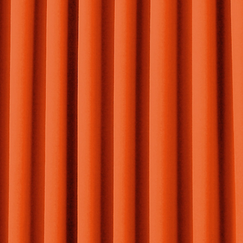 Tangerine Room Darkening Grommet Top Polyester Drapes