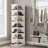 28 Pair Rotating Shoe Rack,7 Tier 360°Rotating Shoe Rack Tower, Revolving Shoe Racks up to 28 Pair, Easy Assembly