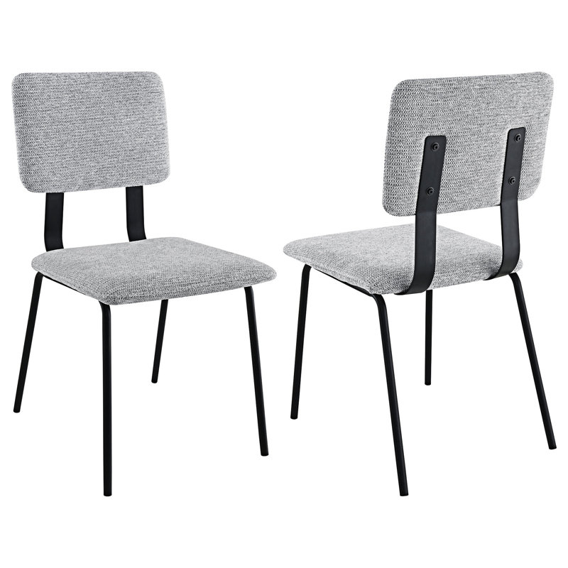 Chaise d'appoint rembourrée (ensemble de 2)
