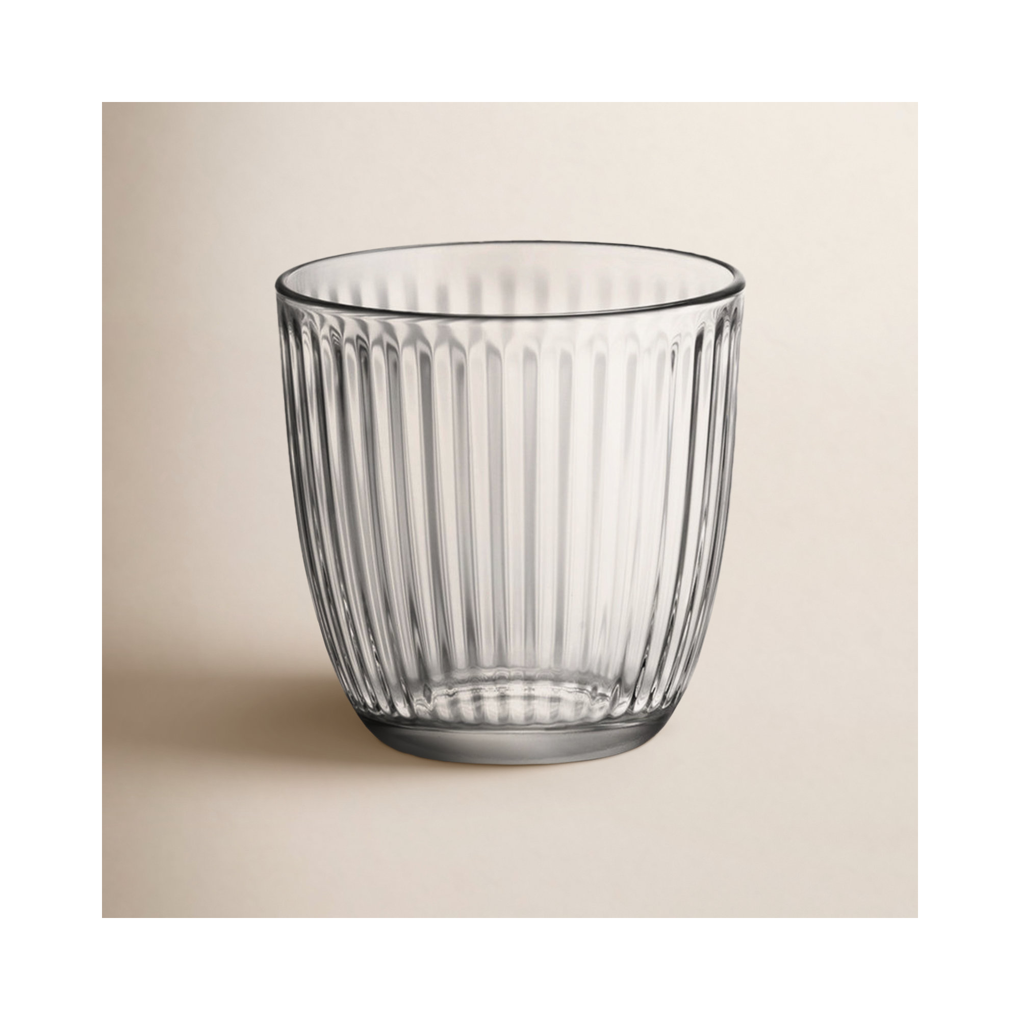 Line Water Drinking Glasses, 9.75 oz., White