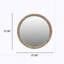 Miroir mural rond rond, cadre en bois vieilli 27,5 po