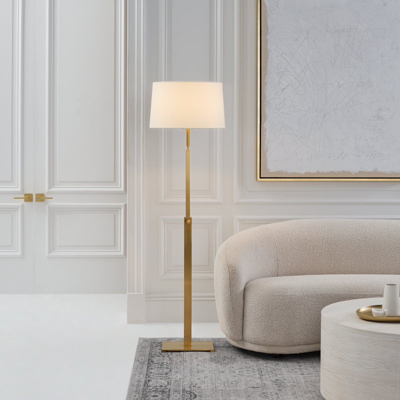 Cadmus Floor Lamp, Antique Brass