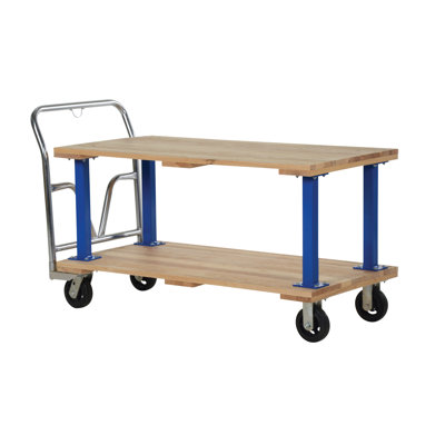 Chariot utilitaire double plateforme