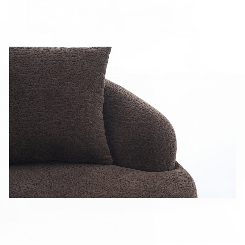 sofa with 4 pillows, Antique Brown Chenille