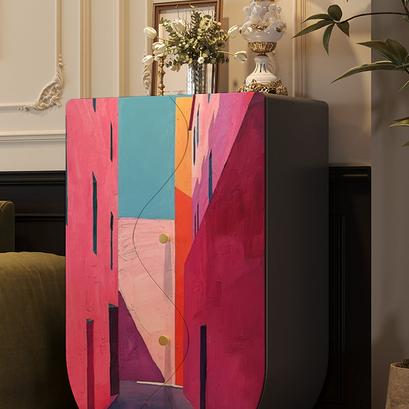 Armoire de rangement en bois Minimalist Art