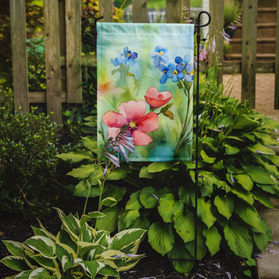 Drapeau de jardin double en polyester H 15,5 po x l 11,25 po