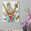 «Exotic Bloom & Insectes», art mural encadré en bois 16 x 20 po