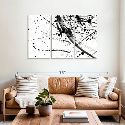 Avery abstrait noir et blanc