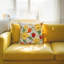 Housse de coussin décorative carrée pour peinture à l'huile pour coussins décoratifs 18 x 18 pouces, paquet de 4 (couvre seulement les insertions)