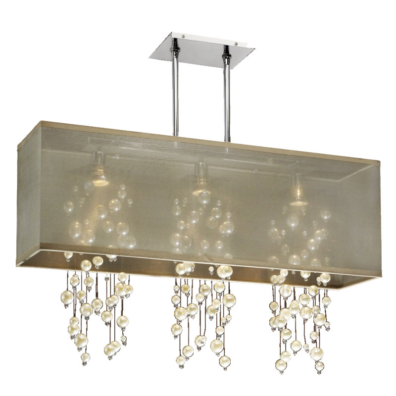 Salerna 3 - Light Kitchen Island Pendant, Taupe