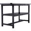Table de salle à manger 71 po x 35,4 po avec plateforme de rangement 43,3 po x 19,7 po | Idée de cadeau-121083298